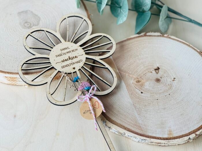 Blumenstecker "Danke, dass du mir beim wachsen geholfen hast" – Bild 2