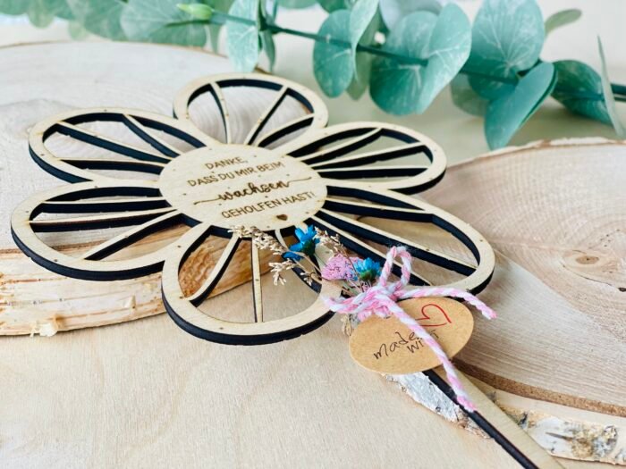 Blumenstecker "Danke, dass du mir beim wachsen geholfen hast" – Bild 3