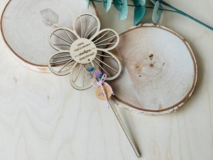 Blumenstecker "Danke, dass du mir beim wachsen geholfen hast" – Bild 4