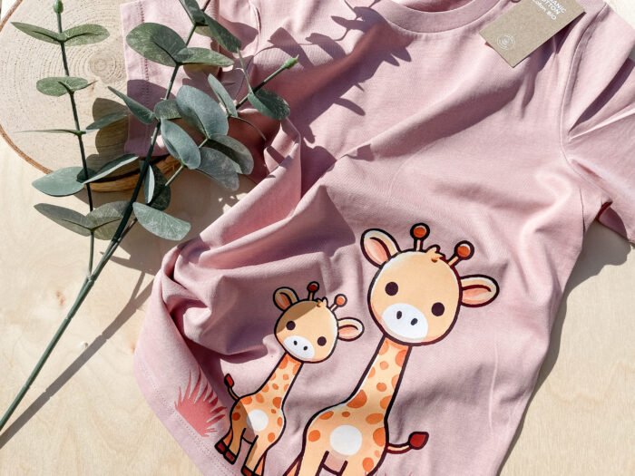 T-Shirt für Geschwister "Giraffe" – Bild 2