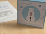 DIY Weihnachtskarte "Schneemann"